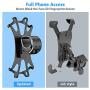 Bike & Motorcycle Phone Mount 2 Pack，360° Adjustable，Universal Motorcycle Phone Holder for iPhone 7/8/X/11/Pro/Plus, Galaxy, Google Pixel, Nubia, LG (2 Pack)