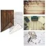 2-Pack 4 Patterns Photographic Background Rustic Wood Grainy Background Board Grunge Wood Dark&Light Color Product Photography Backdrop Food ins Style Jewelry Makeup Photo Video flatlay Background