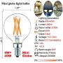 Dimmable g16.5 led Bulb e12 g16 1/2 led Candelabra Bulb 40w led Edison Bulb 2700K 400lm ac120v 4w g50 led Globe Bulb for Chandelier,Vanity and Ceiling Fan Light Bulbs 6Pack