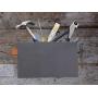 Canvas Products Group - Made in The USA – Tool Pouch Zipper Bag - Utility Multipurpose Organizer Bag, Small Tool Storage, Leather Tab for Clip On 12.25” x 7” CPG