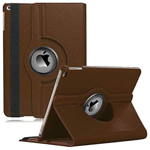 CenYouful iPad Case Fit 2018/2017 iPad 9.7 6th/5th Generation - 360 Degree Rotating iPad Air Case Cover with Auto Wake/Sleep Compatible with Apple iPad 9.7 Inch 2018/2017 (Brown)