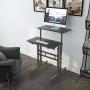 sogesfurniture Height Adjustable Stand up Desk Computer Stand Desk Home Office Desk with Standing and Seating,Black BHUS-101-BK