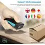 NETUM Bluetooth Barcode Scanner, Compatible with 2.4G Wireless & Bluetooth Function & Wired Connection, Connect Smart Phone, Tablet, PC, Laser Bar Code Reader Work with Windows, Mac,Android, iOS