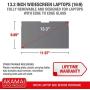 15.6 inch Akamai Computer Privacy Screen (16:9) - Removable Edge to Edge Glass - Blue Light Screen Protector - Laptop Anti Glare Screen Protector
