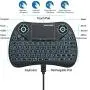 (Newest Version) PONYBRO Backlit Mini Wireless Keyboard with Touchpad Mouse Combo QWERTY Keypad,Rechargeable Handheld Keyboard Remote for Smart TV,Android TV Box,KODI,Raspberry Pi,PC