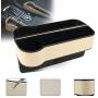 Car Seat Gap Filler,Seat Console Organizer Pocket,Car Seat Gap Storage Box Multi-Function Leather Car Water Cup Holder for Snacks, Electronics