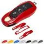 AeroBon 3-Piece Painted Key Cover/ Key Fob Shell Cover Compatible with Porsche Key Shell (MK1)