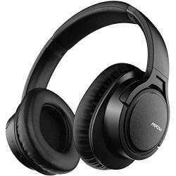 Mpow H7 Bluetooth Headphones, Comfortable Over Ear Wireless Headphones, Hifi Stereo Headset, Wireless Wired Mode, CVC6.0 Microphone for Kids, Adults, Cellphone, Online Class, Home Office, PC