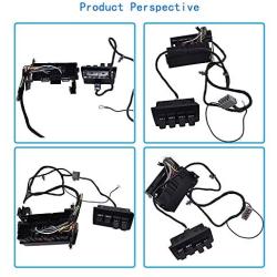 labwork Auxiliary Dash Upfitter Switch with Harness Assembly AL3Z13D730AA SW-6760 Fit for 2011-2016 Ford Super Duty F250 350 450 550