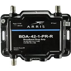Arris 1-Port Cable, Modem, TV, OTA, HDTV Amplifier Signal Booster with Passive Return and Coax Cable Kit
