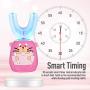 Ultrasonic Automatic Toothbrush, Kids Electric toothbrushes,Toothbrush Teeth whitening Brush 30 Automatic Timer, 360° Ultrasonic Electric Tooth Clean Brush (Pink)