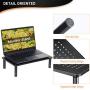 2 Pack Monitor Stand Riser - 3 Height Adjustable Monitor Stand for Laptop, Computer, PC, Printer, Mesh Metal Monitor Riser for Desktop Organizer 2 Pack Monitor Stand Riser - 3 Height Adjustable Monitor Stand for Laptop, Computer, PC, Printer, Mesh Metal Monitor Riser for Desktop Organizer