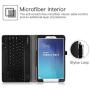 Fintie Keyboard Case for Samsung Galaxy Tab E 9.6 - Slim Fit PU Leather Stand Cover with Premium Quality [All-ABS Hard Material] Removable Wireless [Long Life Battery] Bluetooth Keyboard, Black