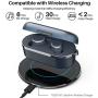 TOZO T10 Bluetooth 5.0 Wireless Earbuds with Wireless Charging Case IPX8 Waterproof TWS Stereo Headphones in Ear Built in Mic Headset Premium Sound with Deep Bass for Sport Blue