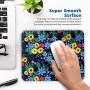 Cute Designer Desk Mouse Pad for Women, Pretty and Colorful Designs, Anti-Slip, Perfect Office, Work & Home Computer Accessory (Dandelion Pop, Rectangle)