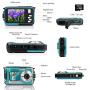 Underwater Camera for Snorkeling, Waterproof 2.7K 24MP Digital Camera, HD Rechargeable Camera with Dual Screen for Camping, Underwater, Swiming, Underwater Camera