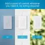Lutron 3-Button with Raise/Lower Pico Remote for Caseta Wireless Smart Lighting Dimmer Switch, PJ2-3BRL-WH-L01R, White