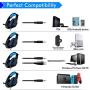 Gaming headser for PS4 Xbox one, Beexcellent Newest Deep Bass Stereo Sound Over Ear Headphone with Noise Isolation LED Light for PC Laptop Tablet Mac (Blue)
