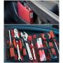 Strapbook Elastic Grid Organizer Book for Electronics Accessories Travel Cables Chargers and More (2-Pack Red)