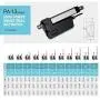 PROGRESSIVE AUTOMATIONS 12V High Force (3000 lbs. 40 in.) Linear Electric Actuator IP 66 Protection for Industrial, Machinery Usage. Brushed DC Electric Motor & Stainless-Steel Stroke. PA-13-40-3000