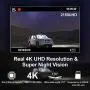 REXING V5 Dash Cam 4K Modular Capabilities 3840x2160@30fps UHD WiFi GPS Car Camera Recorder Night Vision,Loop Recording,Parking Monitor,Supercapacitor,Support 256GB Max,Voice Control (2021)