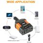 Ampeak 100W Car Power Inverter DC 12V to 110V AC Converter with 2.1A USB Car Adapter