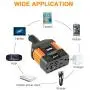 Ampeak 100W Car Power Inverter DC 12V to 110V AC Converter with 2.1A USB Car Adapter