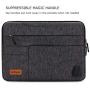DOMISO 10.1 Inch Multi-Functional Laptop Sleeve Business Briefcase Messenger Bag with USB Charging Port for 10.1-10.5 Inch Laptop / Tablet / iPad Pro / iPad Air / Lenovo Yoga Book , Black Zipper