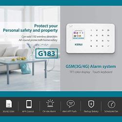 KERUI G183 Wireless 3G GSM Home Security Alarm System DIY Auto Dial Burglar Alarm Kit,APP Control by Text,not Support WiFi and/or Landline