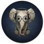 Pricetail Mouse Pad, Pretty Elephant Mouse Pads with Design, Non-Slip Mousepads, Waterproof Office Mousemat for PC Computers Laptop, 7.9 x 7.9 x 0.1 Inch