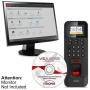 Visionis VIS-3013 Indoor Access Control Time Attendance Black Waterproof WiFi TCP/IP Wiegand Fingerprint Biometric IP42 Card Reader Keypad with Software 125KHz EM Card Compatible 3,000 Users