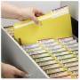 Smead 17940 Folders Two Fasteners 1/3 Cut Assorted Top Tab Legal Yellow 50/Box