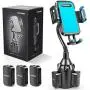 [Upgraded] Car Cup Holder Phone Mount Adjustable Gooseneck Automobile Cup-Holder-Phone-Car-Mount for iPhone 11 Pro/XR/XS Max/X/8/7 Plus/6s/Samsung S10+/Note 9/S8 Plus/S7 Edge(Blue)
