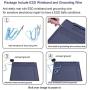 Anti Static Mat ESD Safe for Electronics, HPFIX ESD Mat 17.7'' x 13.6'' Super Large with ESD Wrist Strap and Grounding Wire, Soldering Mat Heat Resistant for Computer, Laptop, Cellphone, iPad Repair