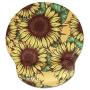 LIZIMANDU Mouse Pad with Wrist Support,Memory Foam Non Slip Gel Wrist Rest Mouse Pad for Gaming,Working,Office & Home (1-Sunflower in Yellow)