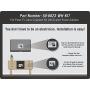 DataComm Electronics 50-6623-WH-KIT Flat Panel TV Cable Organizer Kit with Power Solution