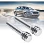 Qiilu 2Pcs Car Lock Knob, Universal Car Truck Aluminum Interior Door Lock Knob Pins Cover(Silver)