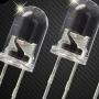 Waycreat 100PCS 3mm Blue LED Diode Lights Clear Emitting LEDs for High Intensity Super Bright Lighting Bulb Lamps Electronics Components Lamp Diodes