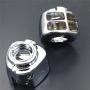 HTTMT MT265-001-CD Chrome Switch Housing Cover Compatible with 1996-2012 Harley Sportster 1996-2012 Harley Dyna 1996-2010 Harley Softail 2002-2012 Harley V-Rod
