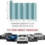 HUILI Windshield Shade, Foldable Car Sun Shade for Windshield 59x31.5inch (150x80 cm) UV Blocking, Car Window Shade for Pickups, Trucks, SUVs, Shiny Green