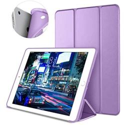 DTTO iPad Air 1st Edition Case, (NOT for iPad Air 2 and Air 3) Ultra Slim Lightweight Smart Trifold Stand with Flexible Soft TPU Back Cover [Auto Sleep/Wake], Purple