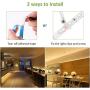 Ustellar 20ft LED Under Cabinet Lighting Kit, 1800lm Dimmable Light Strip, Hand Wave Activated Under Counter Lights for Kitchen Cabinet, Counter, Shelf- ETL Listed, 360 LEDs 3000K Warm White