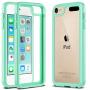 ULAK iPod Touch Case 7th Generation, itouch 6 Case, Slim Hybrid Hard PC Back Cover with Shock Absorption Bumper Conner, Premium Protective Cases for iPod Touch 7th/6th/5th Generation, Green