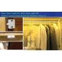 4X Cabinet Door Switch,Cabinet Lamp Switch, Drawers Open on Close Door Applicable to 12V 24V 110V(Wite18 AWG Wire) (Black)