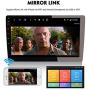 Binize 10 Inch Single Din Touch Screen in-Dash Android Car Stereo Multimedia Player(Fixed Screen),GPS Navigation Receiver,Bluetooth,FM,Dual USB,Mirror Link,Support Backup Camera(1006 2G RAM+16G ROM)