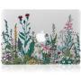 iDonzon Case for MacBook Pro 13 inch (A2159 A1989 A1706 A1708, 2019 2018 2017 2016 Release), 3D Effect Matte Clear See Through Hard Cover Compatible Mac Pro 13.3 inch with Touch ID - Garden Flowers