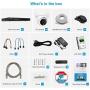 【Audio】 Anpviz 16CH 4K PoE IP Security Camera System 4TB HDD,16CH 4K H.265+ NVR with 16pcs 8MP Outdoor Indoor IP PoE Cameras, 100ft IR, 2.8mm Video Surveillance System for Home and Business, IVMS4200