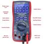 AstroAI Digital Multimeter, TRMS 6000 Counts Volt Meter Manual and Auto Ranging; Measures Voltage Tester, Current, Continuity, Frequency; Tests Diodes, Transistors, Temperature for Automotive