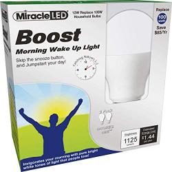 Miracle LED Boost Morning Wake Up Light, Replaces 100 Watt Bulbs, Natural Energy Light, 2-Pack