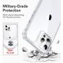 ESR Air Armor Series Case Compatible with iPhone 12 Pro Max 6.7-Inch [Shock Absorbing and Scratch Resistant] [Military Grade Protection] [Hard Back with Flexible Frame] - Frosted Frame